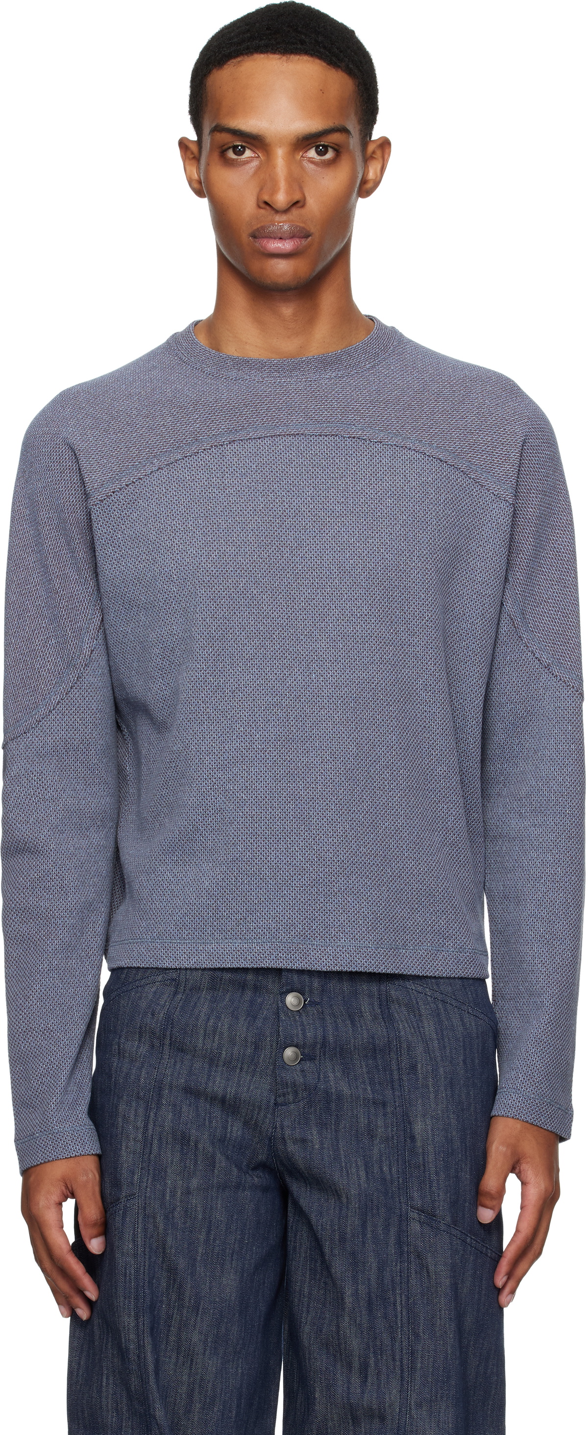 _J.L - A.L_ Blue Crater Longsleeve Sweater