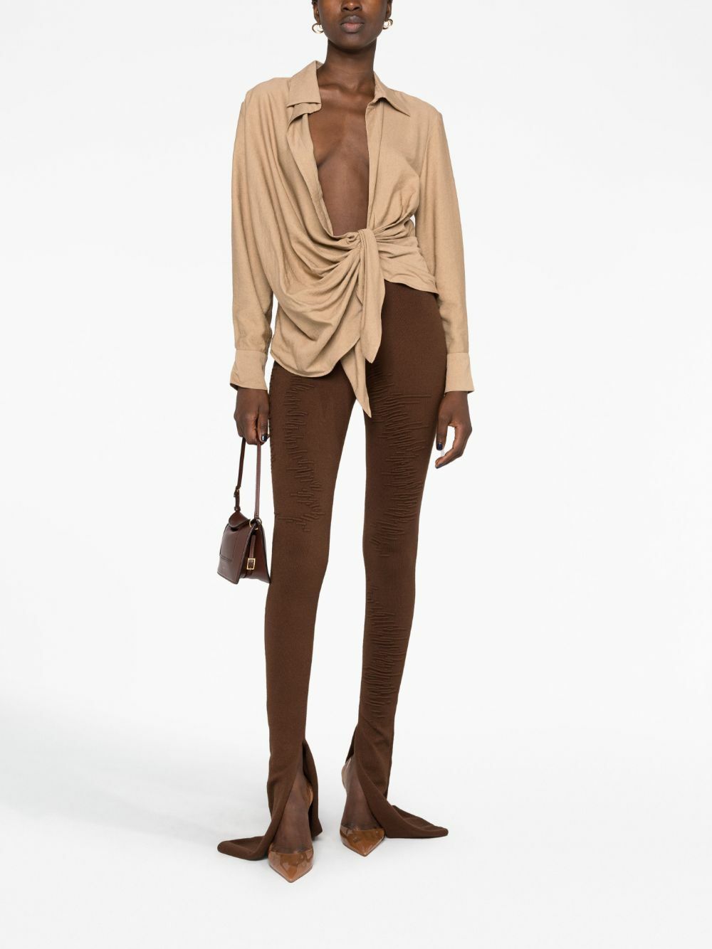 Selasi Brown Muscle Leggings