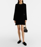 Asceno Larissa velvet minidress