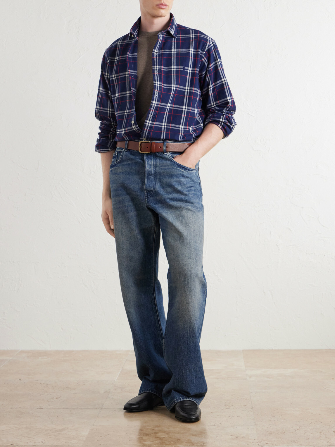 Polo Ralph Lauren - Checked Cotton-Flannel Shirt - Blue