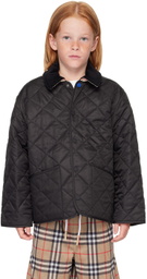 Burberry Kids Black Quilted Jacket