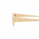 Damson Madder Women's Catty Oval Sunglasses in Bone 