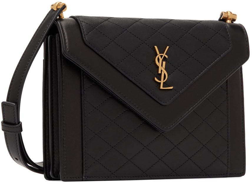 Saint Laurent - Women's 'Gaby' Shoulder Bag - Black - Leather