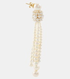 Sophie Bille Brahe Colonna Grande 14kt gold earrings with pearls