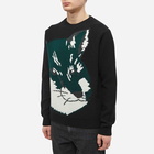 Maison Kitsuné Men's Oversized Fox Head Jacquard Knit in Black