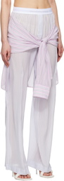 Alexander Wang Blue & Pink Pre-Styled Boxer Trousers
