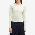 Peachy Den Women's Claudine Knit Cardigan in Pearl