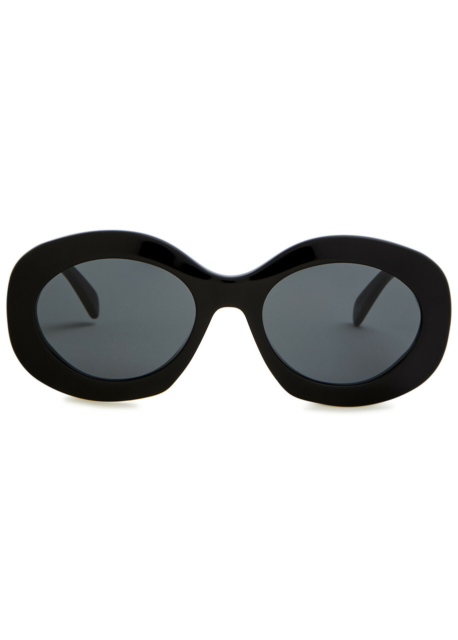 Celine Oval-frame Sunglasses - Black - One Size