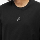 MASTERMIND WORLD Men's Long Sleeve Glass Beads Logo T-Shirt in Black