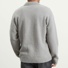 Represent Men's Knitted Boucle Knit Polo in Grey