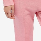 Etre Cecile Women's Grosgrain Stripe Retro Sweat Pant in Pink Icing