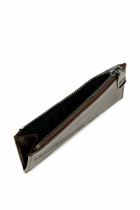 Diesel Leather card holder with zip closure - Card cases Mens in Brown
