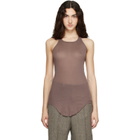 Rick Owens Pink Tower Basic Rib Tank Top