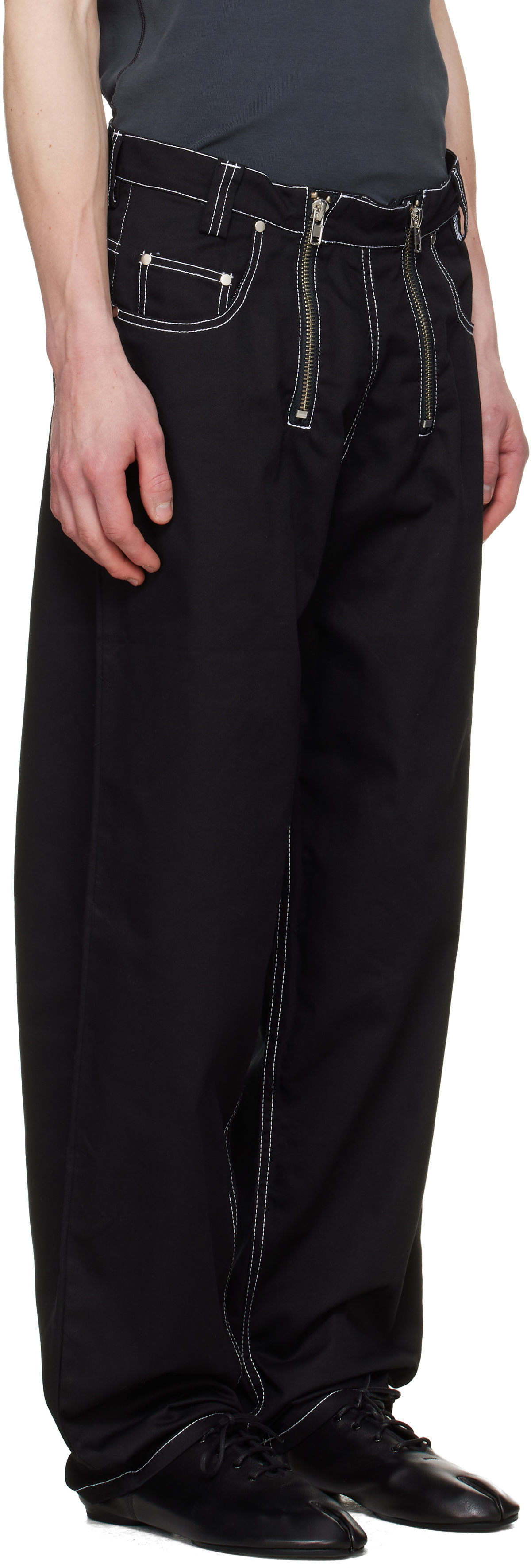 GmbH Black Cyrus Double Fly Trousers
