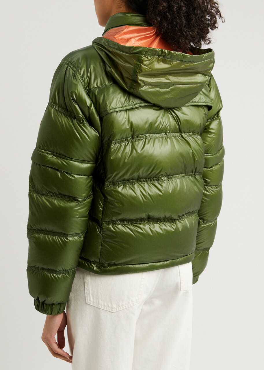 Moncler Mauduit Quilted Shell Jacket Dark Green Moncler