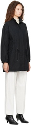 COOR Black Garment Dyed Fishtail Parka