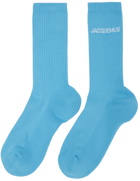 JACQUEMUS Blue 'Les Chaussettes Jacquemus' Socks