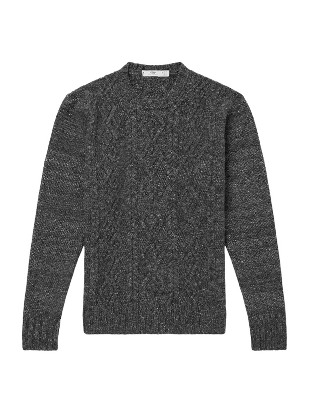 Photo: Inis Meáin - Aran Cashmere Sweater - Gray