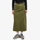 Gramicci Women's Voyager Midi Skirt in Olive