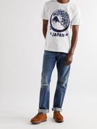 BLUE BLUE JAPAN - Printed Cotton-Jersey T-Shirt - White - S