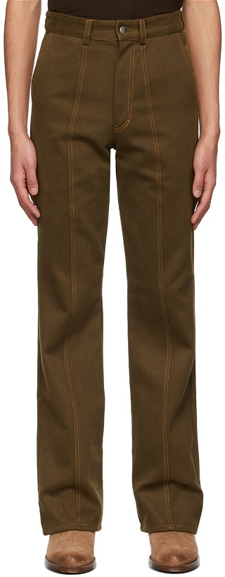 Photo: Phlemuns SSENSE Exclusive Brown Cotton Trousers