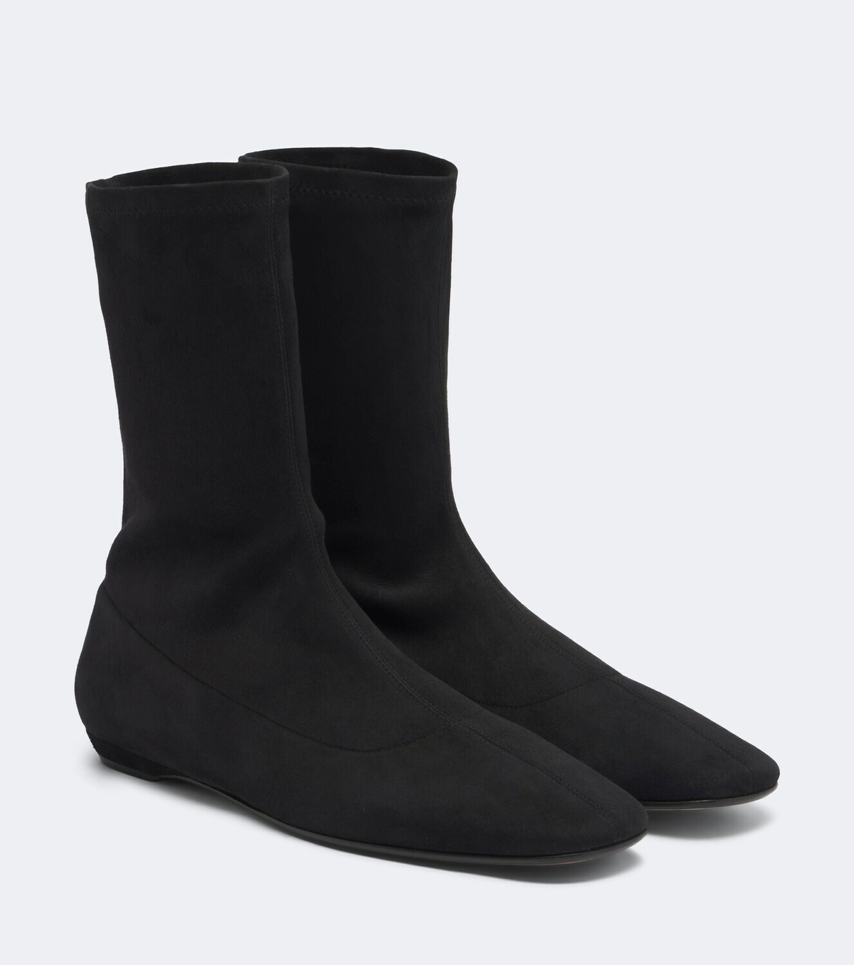 The Row Cindy suede ankle boots