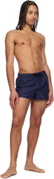 Versace Underwear Navy Embroidered Medusa Swim Shorts