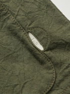 Folk - Assembly Crinkled-Cotton Jacket - Green