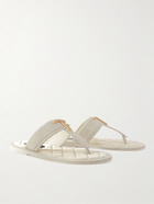 TOM FORD - Brighton Embellished Suede Sandals - White