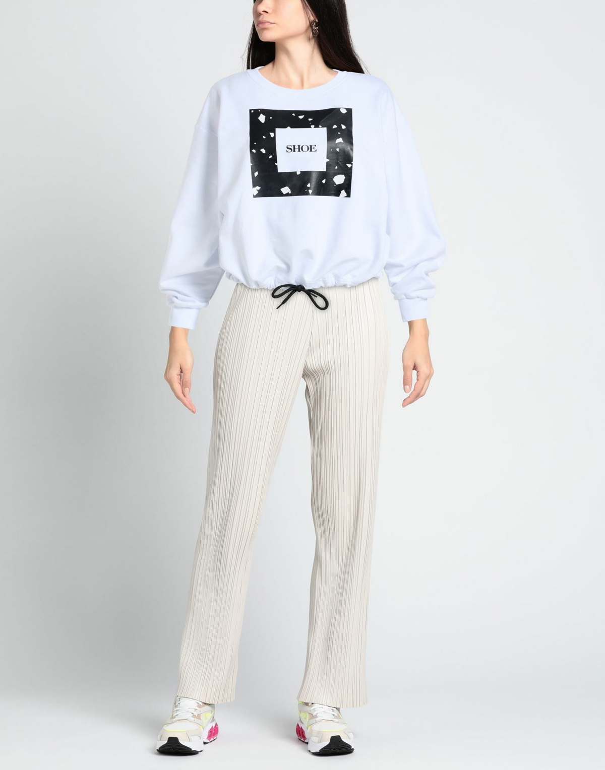 Shoe Womens Sweatshirt in White