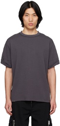 C2H4 Gray Embroidered T-Shirt