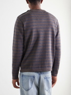 S.N.S. Herning - Naval Striped Virgin Wool Sweater - Brown