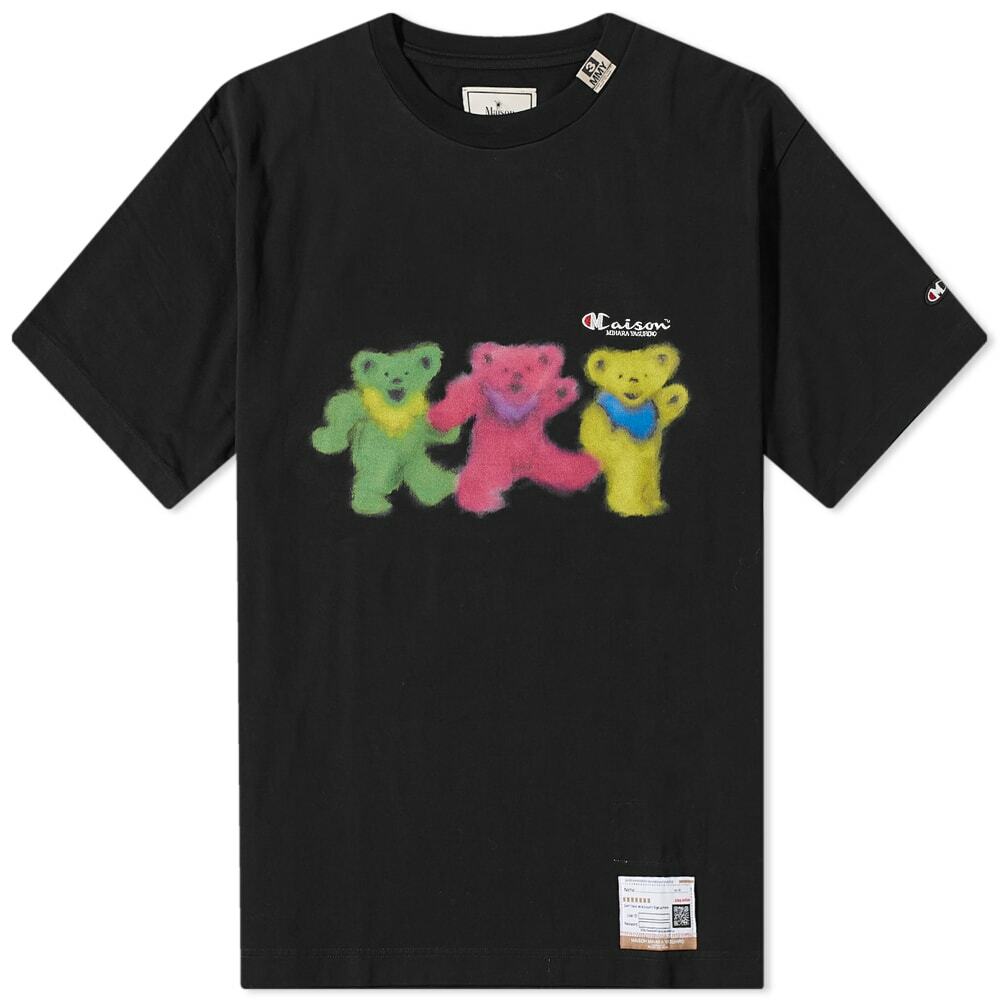 Maison MIHARA YASUHIRO Men's Bears T-Shirt in Black Maison MIHARA YASUHIRO