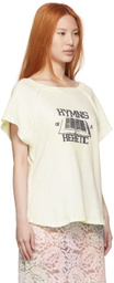 Rose Murdoch SSENSE Exclusive Off-White Reversible T-Shirt