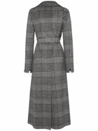'S MAX MARA Galles Checked Wool Belted Long Coat