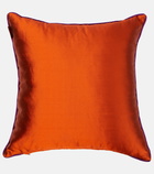 Etro Pegaso embroidered silk cushion