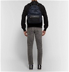 Tod's - Leather and Mesh-Trimmed Ripstop Backpack - Men - Midnight blue
