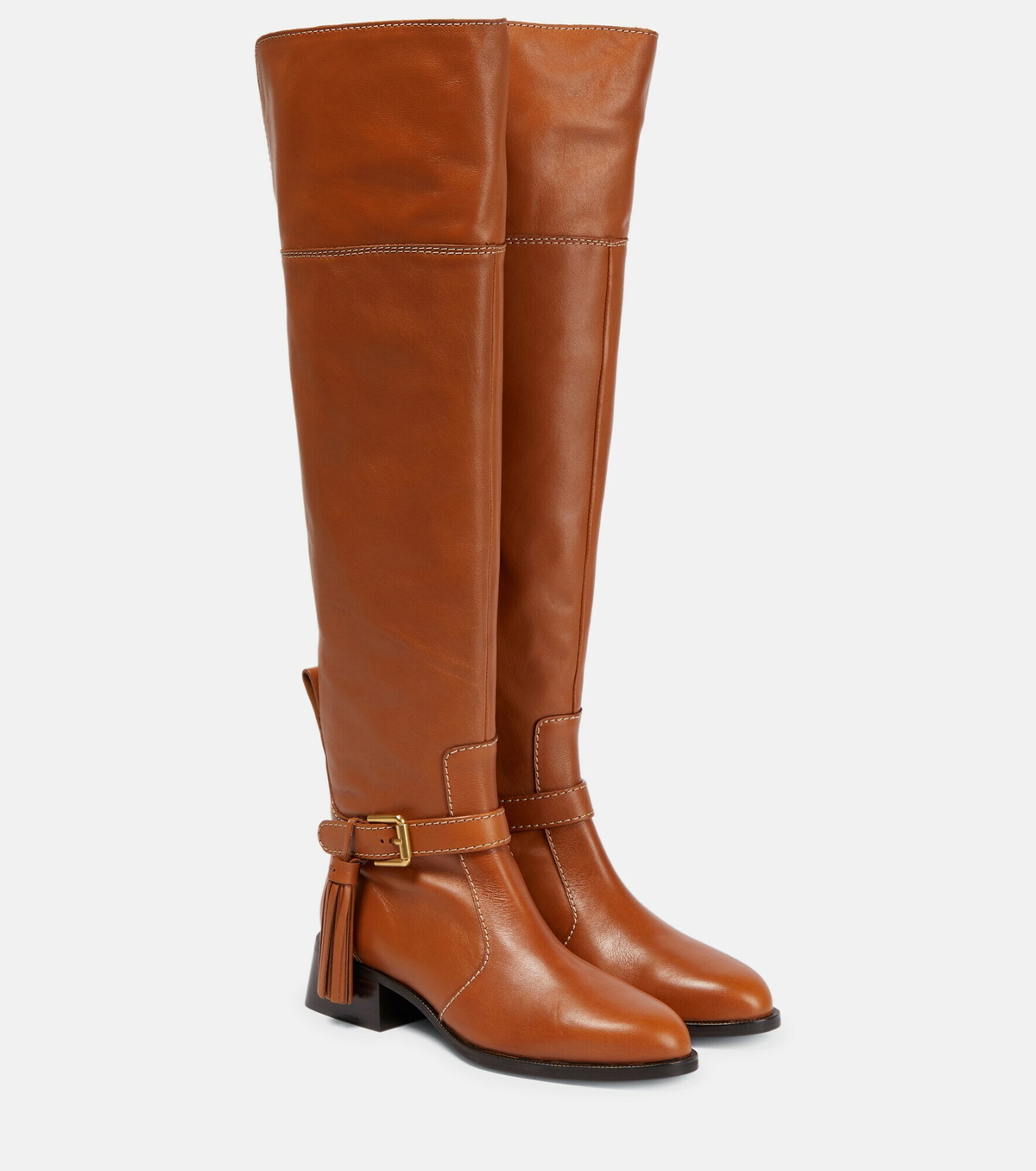 See By Chloe - Lory leather over-the-knee boots See by Chloe