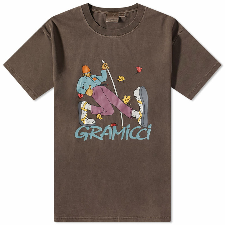 Photo: Gramicci Men's Hiker T-Shirt in Brown Pigment