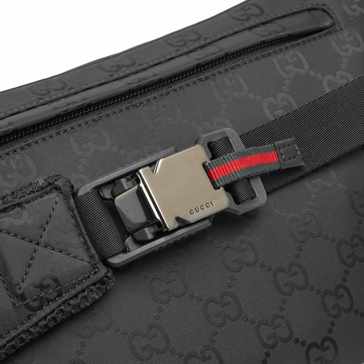 Gucci Men's Nylon GG Belt Bag in Black 