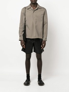Nanushka Black Doxxi Vegan Leather Bermuda Shorts