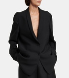 The Row Caped single-breasted wool blazer