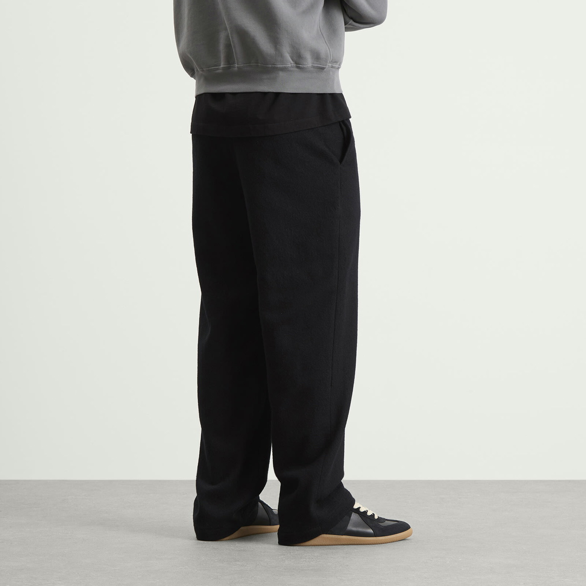 Lady White Co. Men's Crater Wool Trousers in Black