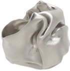 Completedworks Silver Crinkled Ring