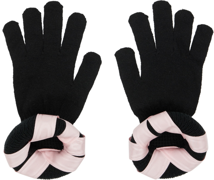 Photo: Chopova Lowena Black Cribbage Cross Gloves