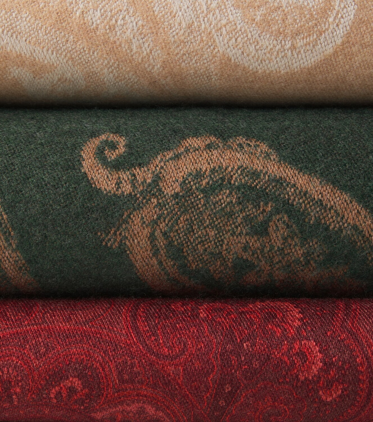 Etro Fringed paisley wool throw