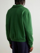 BODE - Crew Appliquéd Cotton-Jersey Sweatshirt - Green