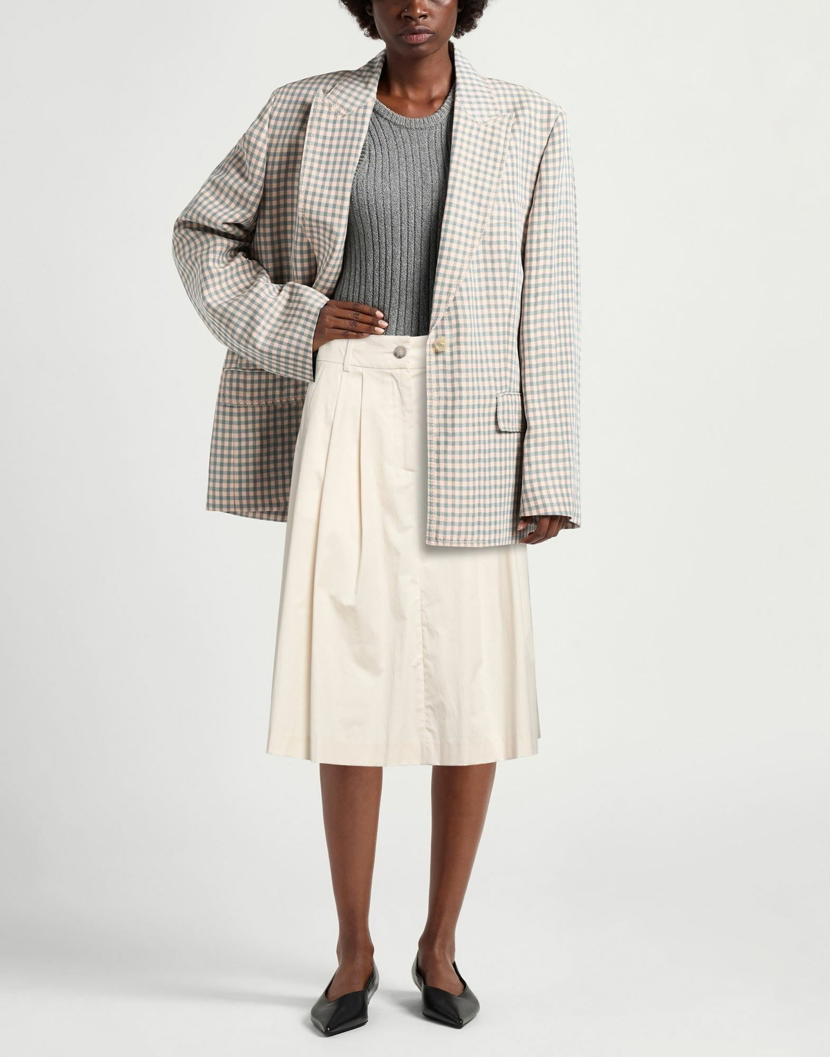 Peserico Womens Midi skirt in Beige