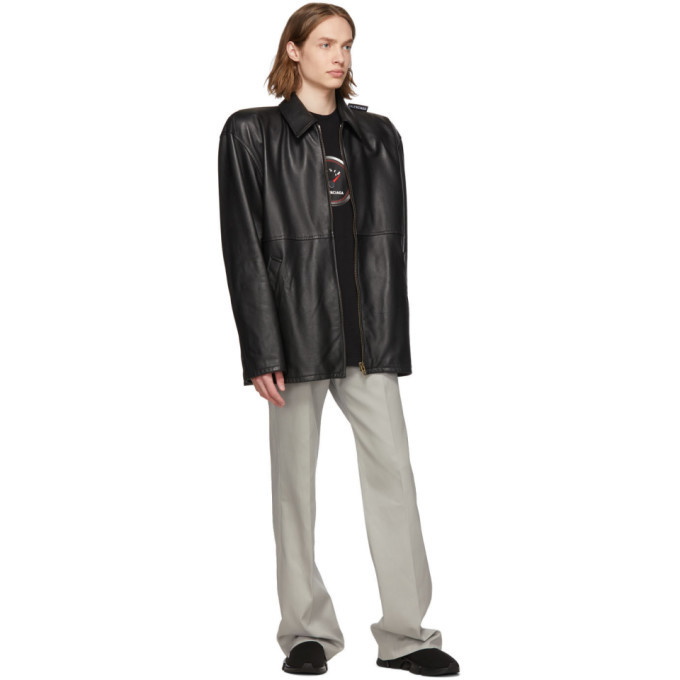 Balenciaga straight-leg Leather Trousers - Farfetch