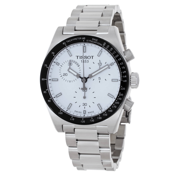 Photo: Tissot PR516 Chronograph Quartz White Dial Mens Watch T1494171101100